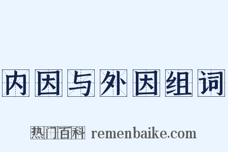 内因与外因组词是什么意思的图片